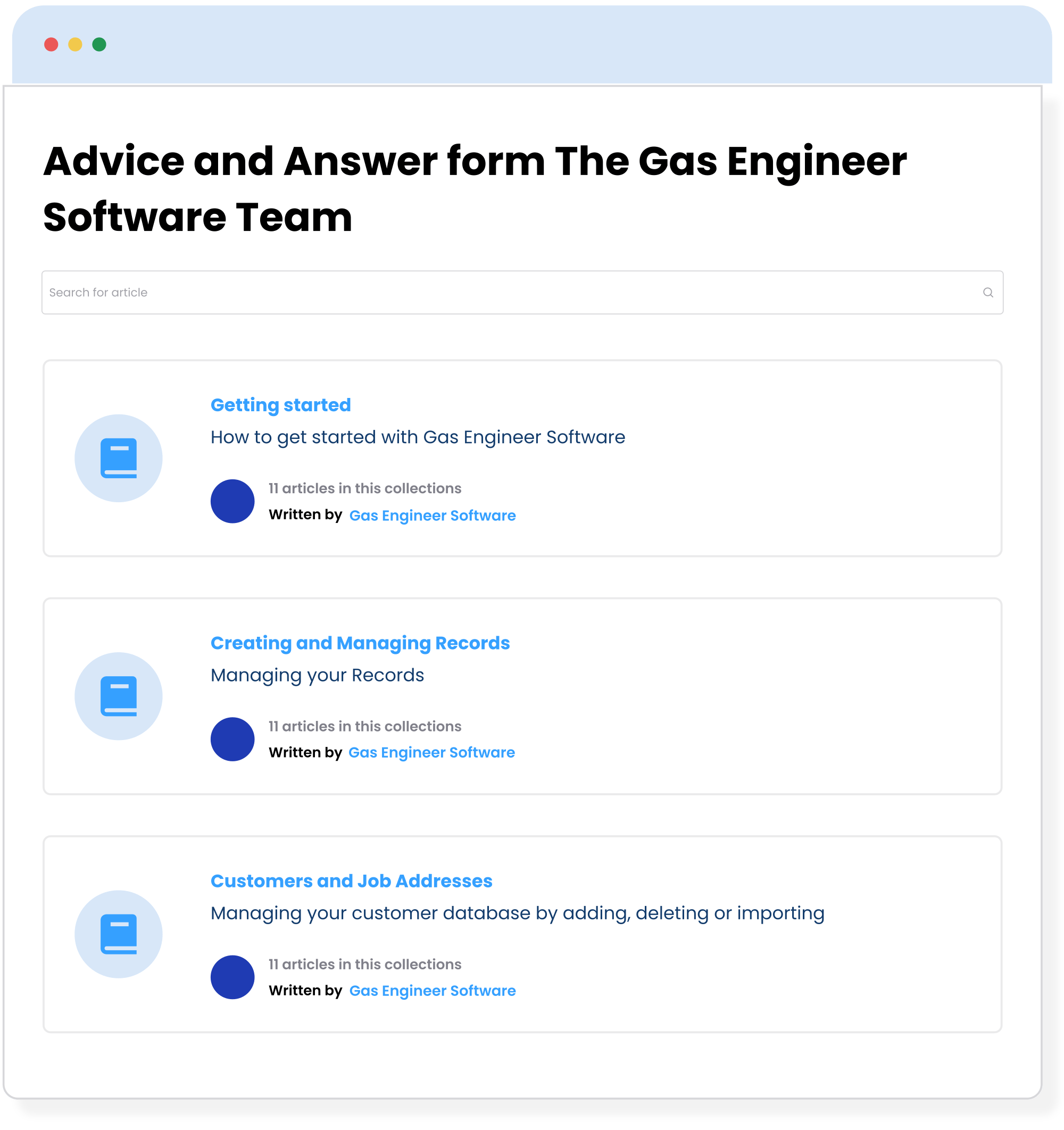 Get all your questions answered by the Gas Engineer Software team
