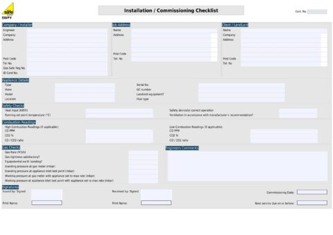Boiler Commissioning Checklist – Free PDF Template - Gas Engineer Software