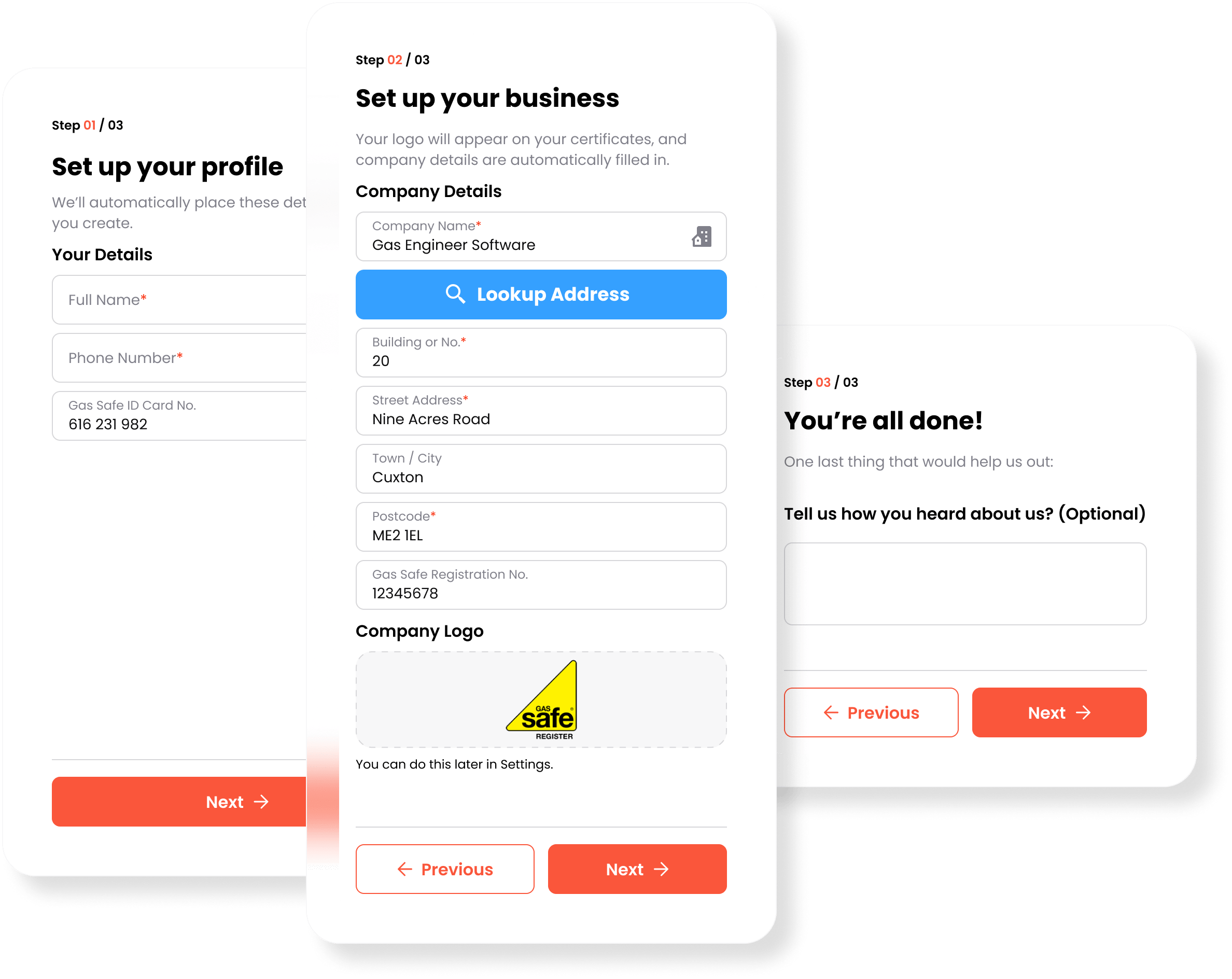 Gas Engineer Software Quick Setup-min Job Management App Works on Mobile
