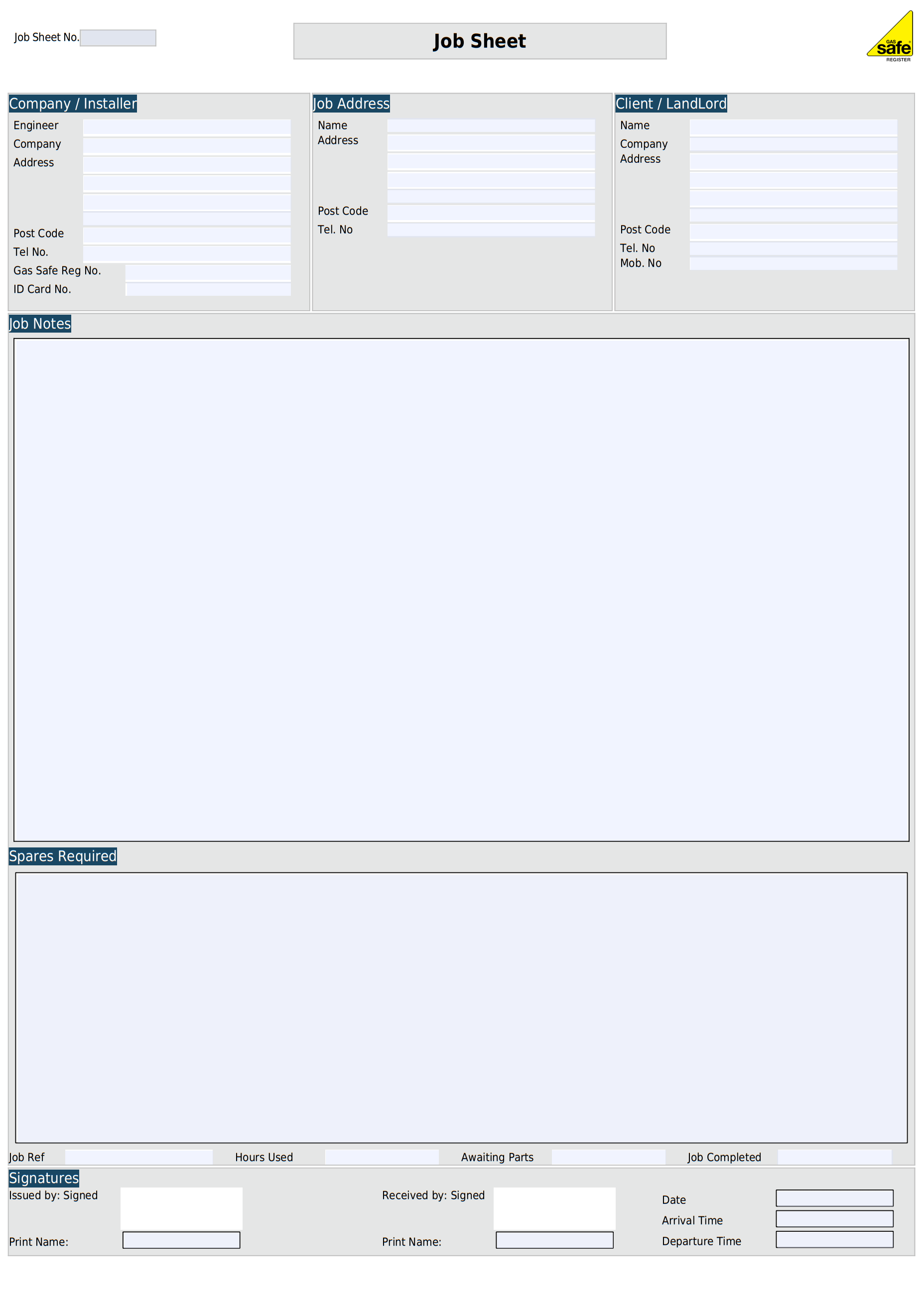 Sample image of the legionella risk assessment template