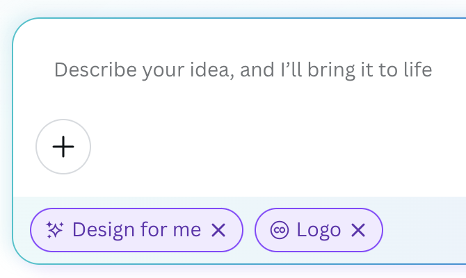 Steps in creating business logo with Canva AI.