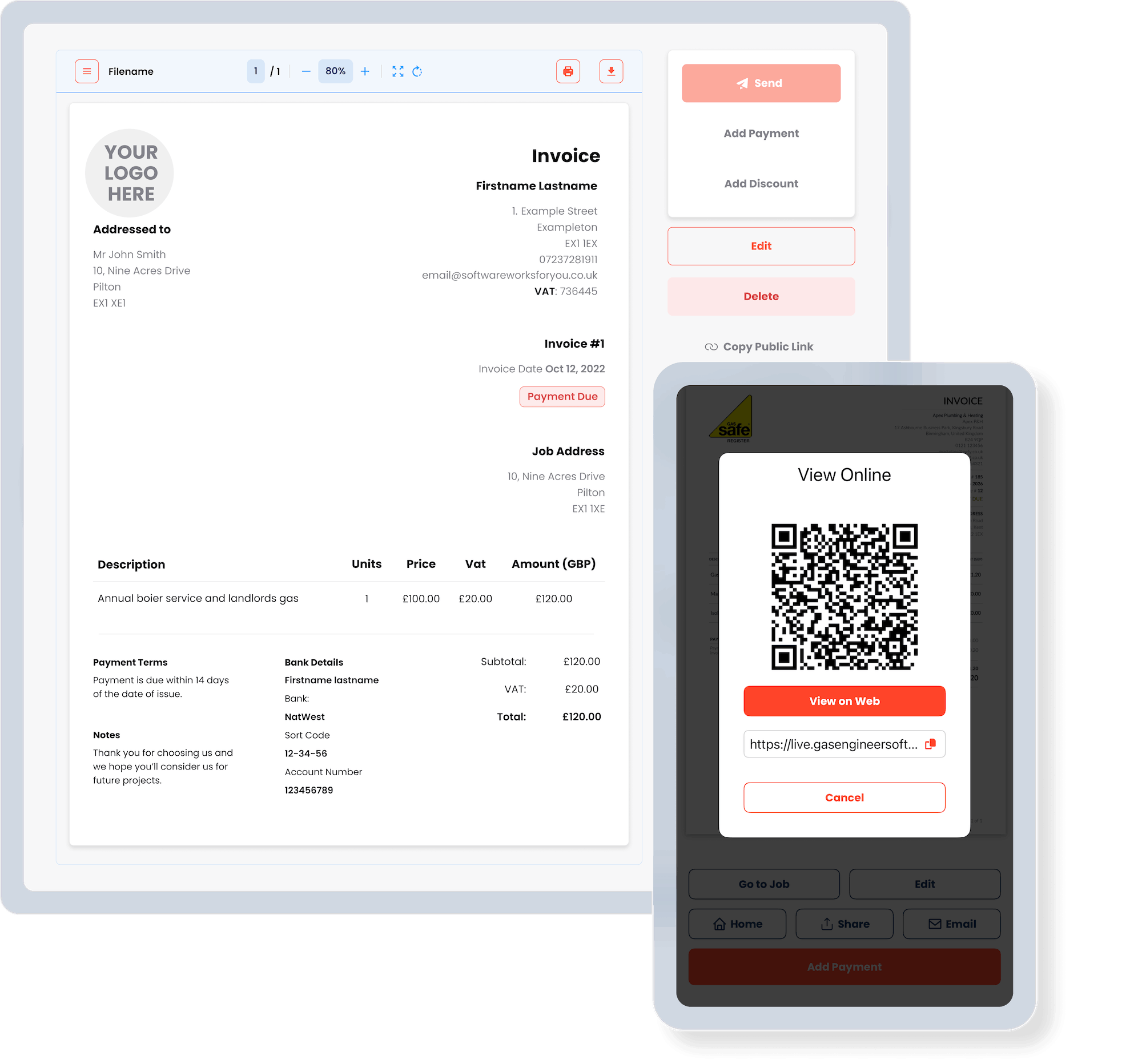 See in real-time the status of all invoices and chase late payers with automated reminders